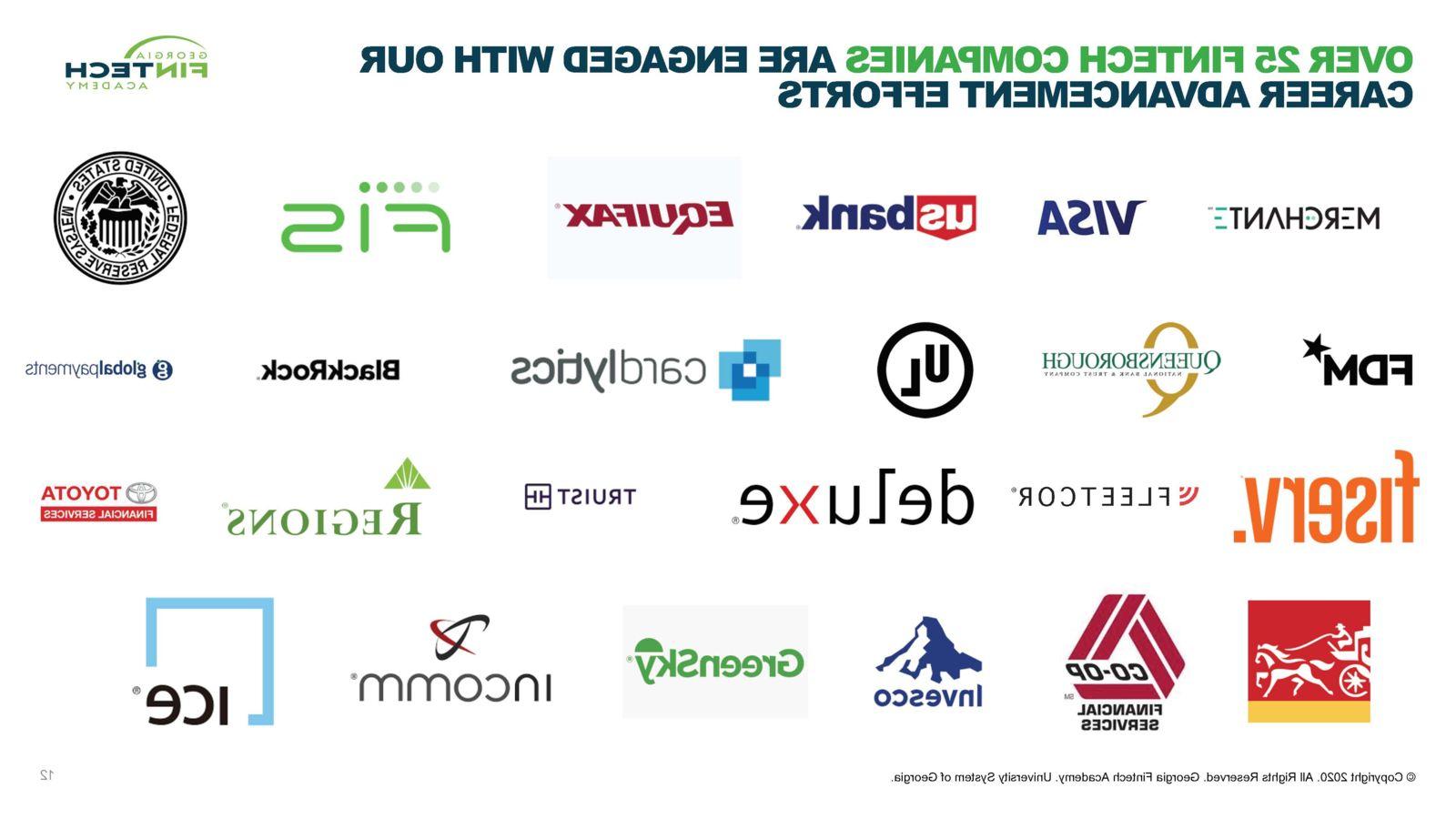 Fintech Academy hiring companies logos