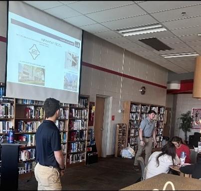 High School Business Recruitment presentation at Fort Oglethorpe