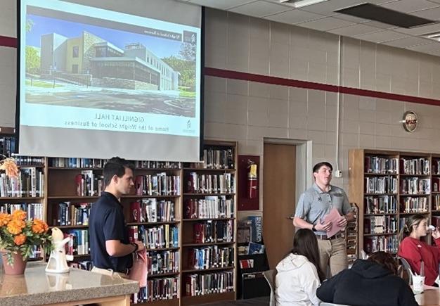 High School Business Recruitment presentation at Fort Oglethorpe