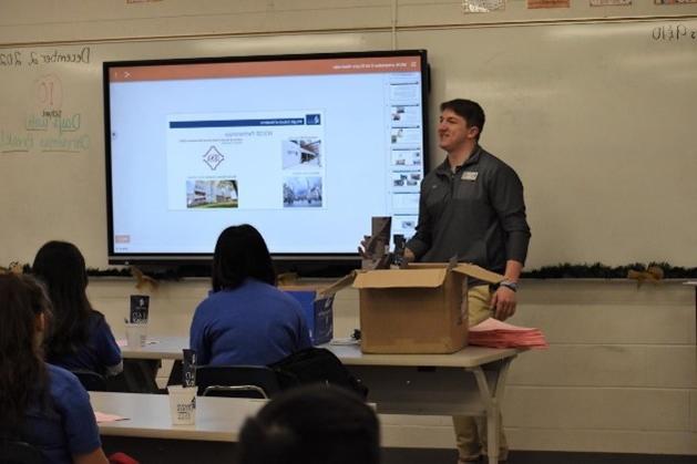 High School Business Recruitment presentation at Northwest Whitfield High School