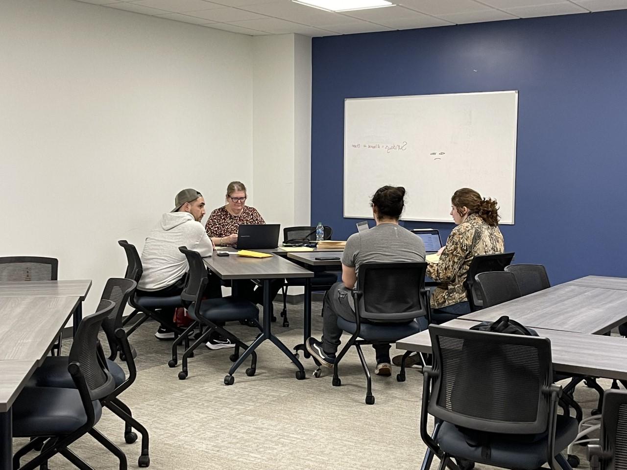 Students working in Homework Lab